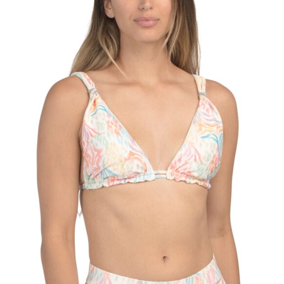 COSITA LINDA Multi Made In Colombia Triangle Swim Top With Beaded Details - Picture 1 of 2